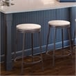 American Woodcrafters Stockton Backless Gray Metal 30
