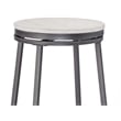 American Woodcrafters Stockton Backless Gray Metal 30