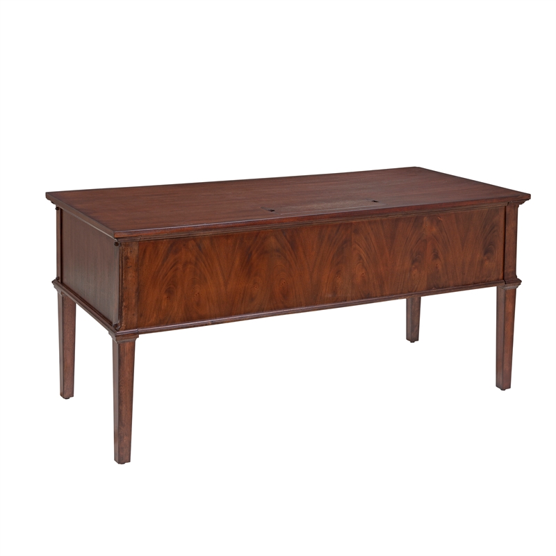 American Woodcrafters Sedona Rustic Cherry 60-inch Wood Storage Desk