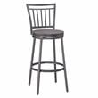 American Woodcrafters Talia 3-piece Driftwood and Metal Pub Height Table Set