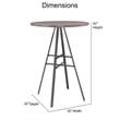 American Woodcrafters Talia 3-piece Driftwood and Metal Pub Height Table Set