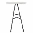 American Woodcrafters Jacey 3-piece White-wash and Metal Pub Height Table Set