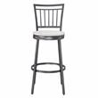 American Woodcrafters Jacey 3-piece White-wash and Metal Pub Height Table Set