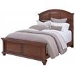 American Woodcrafters Sedona Cherry Finished Wood Arched King Panel Bed