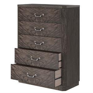 silhouette five burnished espresso drawer chest