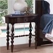 Rodanthe Tobacco Brown Wood 1-drawer Oval Shape Accent Table