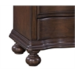 Rodanthe Tobacco Brown 3-Drawer Traditional Style Wood Nightstand