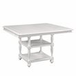 Cottage Traditions Extendable Gathering Height Eggshell White Wood Table