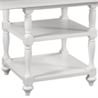 Cottage Traditions Extendable Gathering Height Eggshell White Wood Table