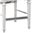 Cottage Traditions Eggshell White Wood Counter Height Chair - Set of 2