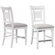 Cottage Traditions Eggshell White Wood Counter Height Chair - Set of 2