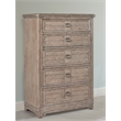 Meadowbrook Beige Antique Sand Wood 5-drawer Farmhouse Style Chest
