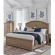 Meadowbrook Beige Antique Sand Wood Farmhouse Queen Arched Panel Bed