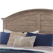 Meadowbrook Beige Antique Sand Wood King Arched Farmhouse Panel Headboard