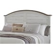 Meadowbrook White-Washed Wood Farmhouse King Size Arched Panel Headboard