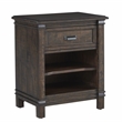 American Woodcrafters Farmwood 1-drawer Rustic Brown Wood Nightstand