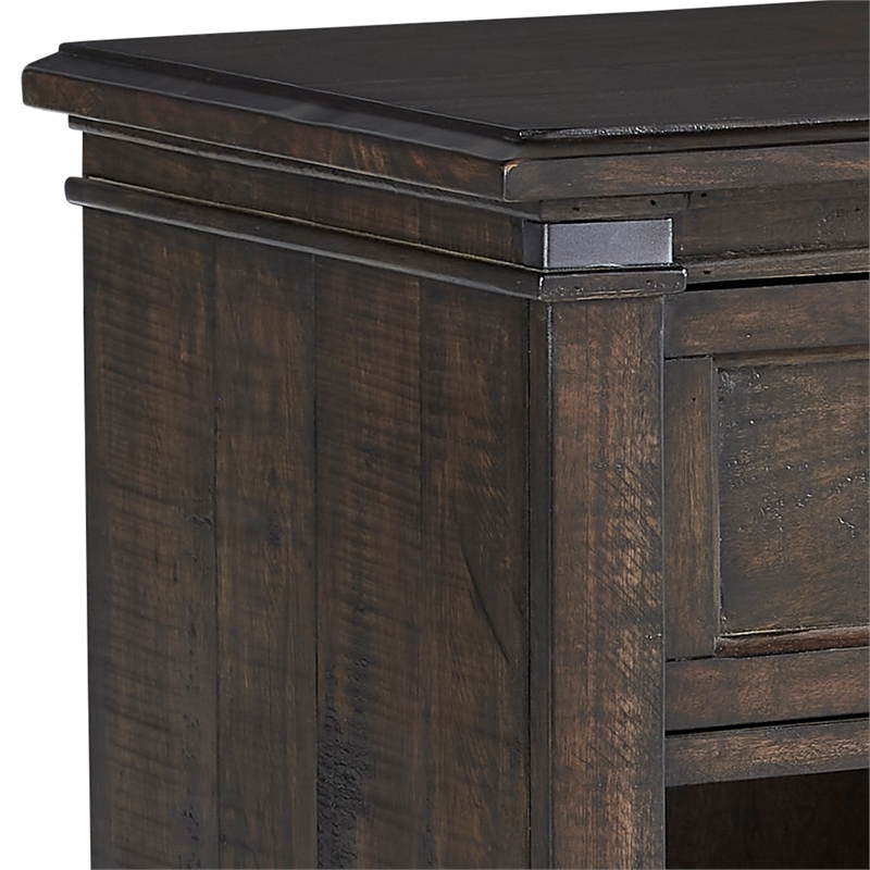 American Woodcrafters Farmwood 1-drawer Rustic Brown Wood Nightstand