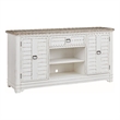 Meadowbrook Server - Whitewash with Sand Top