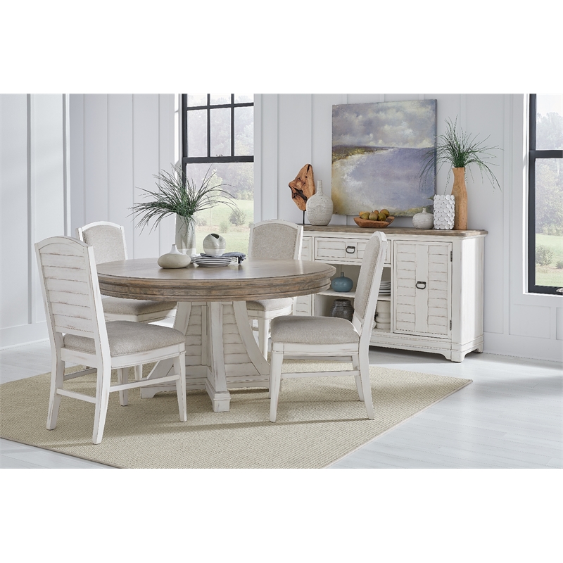 Meadowbrook 5pc Dining Set - Round Table & 4 Upholstered Chairs
