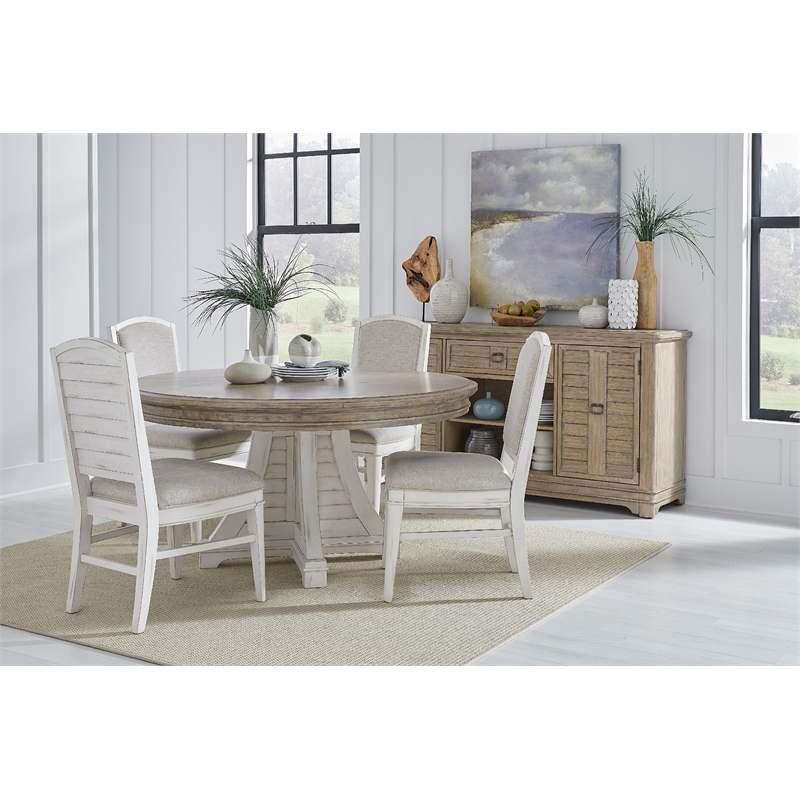 Meadowbrook 5pc Dining Set - Round Table & 4 Upholstered Chairs