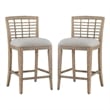 American Woodcrafters Beach Comber Counter Stool - Set of 2 - Brown