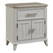 Beach Comber Nightstand - Weathered White - Sand Top