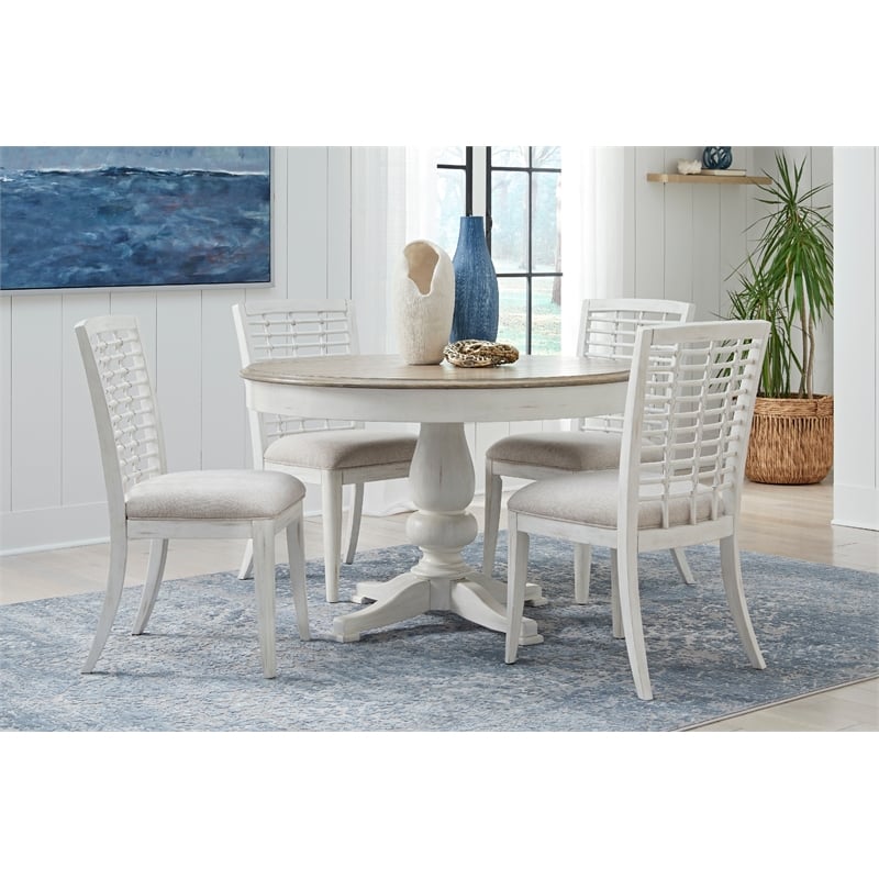 Beach Comber Dining Height Table - White