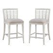 American Woodcrafters Beach Comber Counter Stool - Set of 2 - White