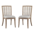 Beach Comber Side Chair - Set of 2 - Brown