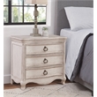 Genoa 3-Drawer Nightstand - Antique White