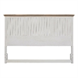 Beach Comber Queen Headboard - Weathered White - Sand Top