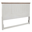 Beach Comber King Headboard - Weathered White - Sand Top