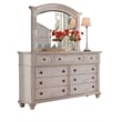 American Woodcrafters Sedona King 5 Piece Bedroom Set - Cobblestone White