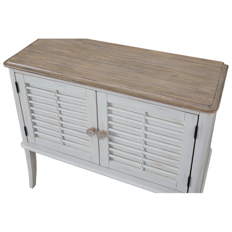 Beach Comber Server - Weathered White Brown