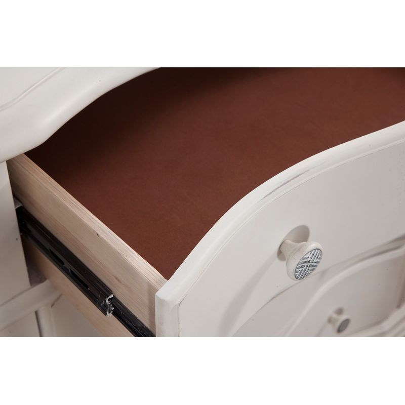 Rodanthe Queen 6 Piece Woven Bedroom Set - Dove White