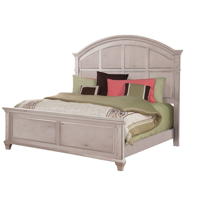 American Woodcrafters Sedona Queen 5 Piece Bedroom Set - Cobblestone White