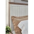 Beach Comber Full Panel Bed - Weathered White - Sand Top