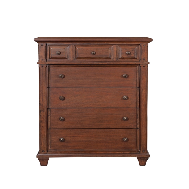 American Woodcrafters Sedona Queen 6 Piece Bedroom Set - Cinnamon Cherry