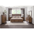 Oakdale King Panel Bed - Honey Oak