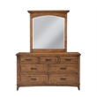 Oakdale 3 Piece Queen Bedroom Set - Queen Bed Dresser Mirror