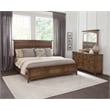 Oakdale 3 Piece Queen Bedroom Set - Queen Bed Dresser Mirror
