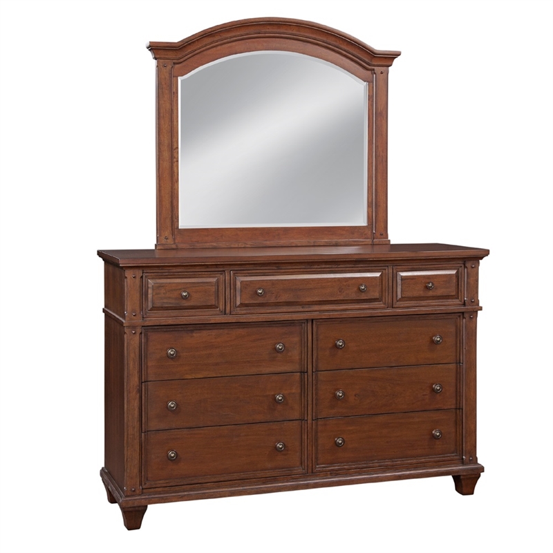 American Woodcrafters Sedona Queen 4 Piece Bedroom Set - Cinnamon Cherry