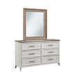 Beach Comber 3 Piece Queen Bedroom Set - Weathered White - Sand Top