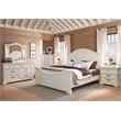 American Woodcrafters Stonebrook Queen 6 Piece Bedroom Set in Antique White