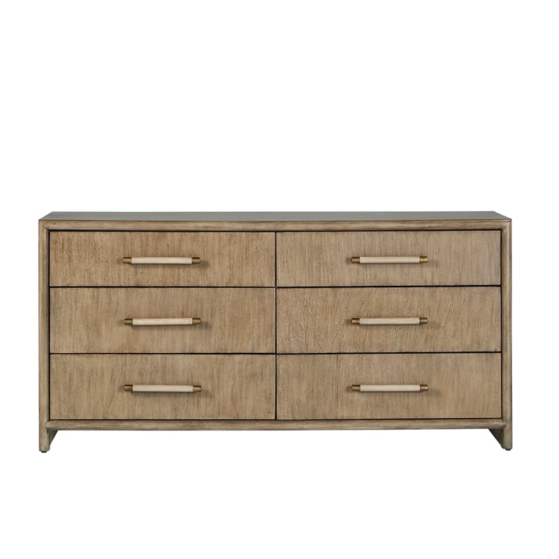 Arlington Queen Upholstered Panel 5pc Bedroom Set - Nutmeg
