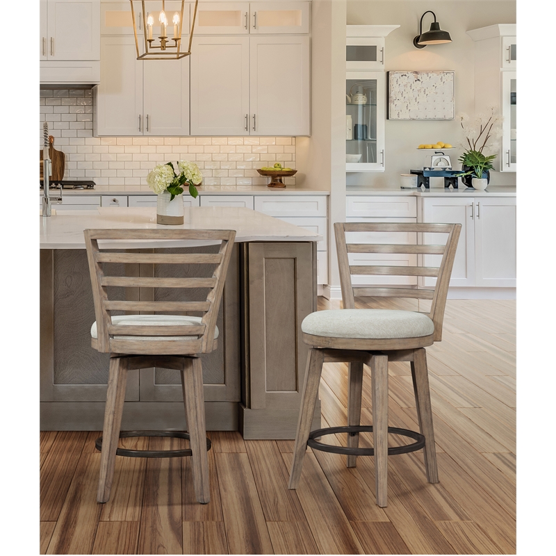 Meadowbrook Counter Height Swivel Stool - Brown