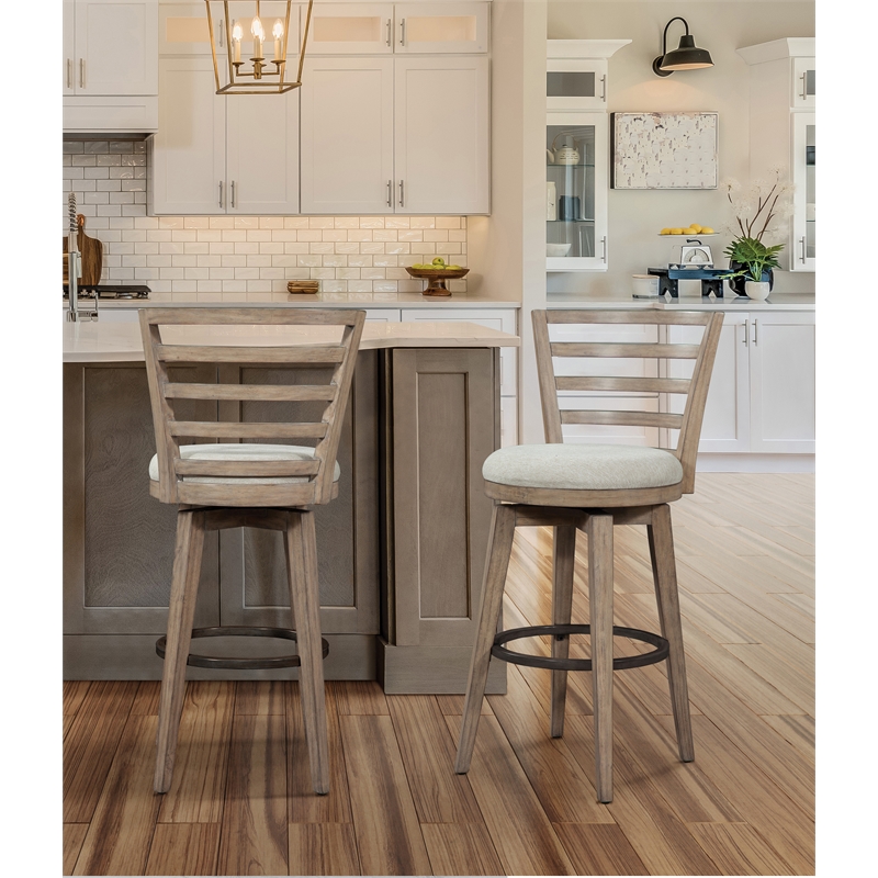 Meadowbrook Bar Height Swivel Stool - Brown