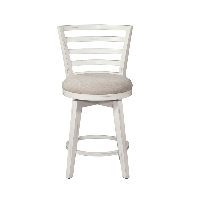 Meadowbrook Counter Height Swivel Stool - Whitewashed