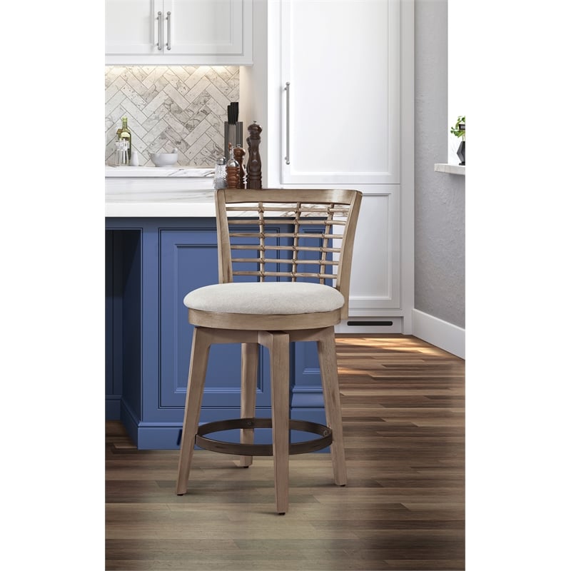 Beach Comber Counter Height Swivel Stool - Brown