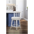 Beach Comber Counter Height Swivel Stool - Weathered White